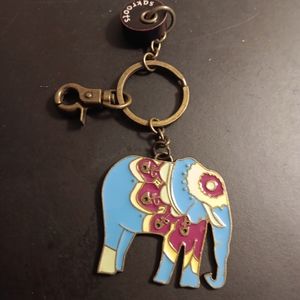 GORGEOUS NEW VTG Sakroots Enanel Elephant Keychain.